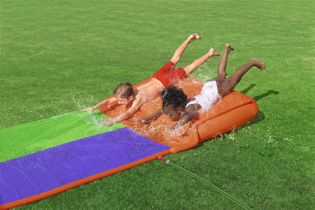 SplashCoaster vodeni tobogan za 2 djece 3+ BESTWAY staza 488 cm + prskalice + rampa_3