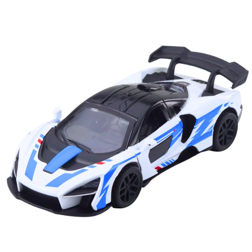 Sportski automobil Metalni pogon Otvaranje vrata Bijela 1:32_2