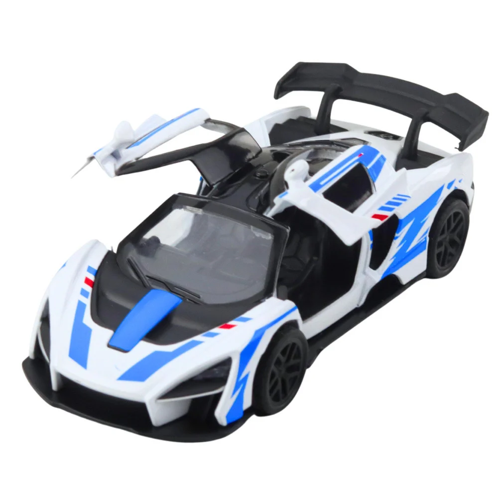 Sportski automobil Metalni pogon Otvaranje vrata Bijela 1:32_4