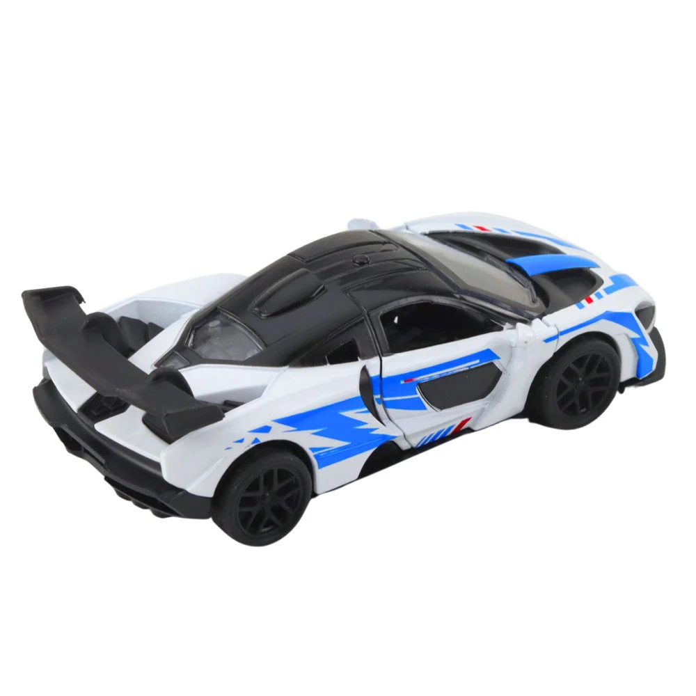 Sportski automobil Metalni pogon Otvaranje vrata Bijela 1:32_5
