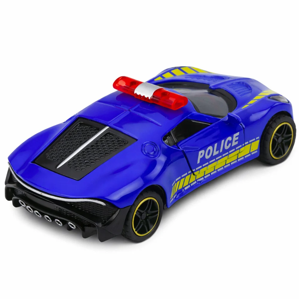 Sportski automobil Policijski automobil s motornim pogonom Metalno plava boja 1:43_3