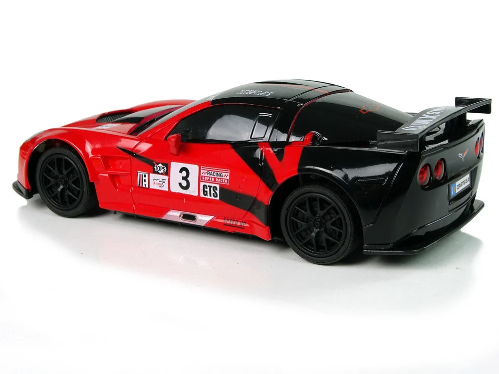 Sportski automobil na daljinsko upravljanje 1:24 Corvette C6.R Crvena 2.4 G svjetla_4
