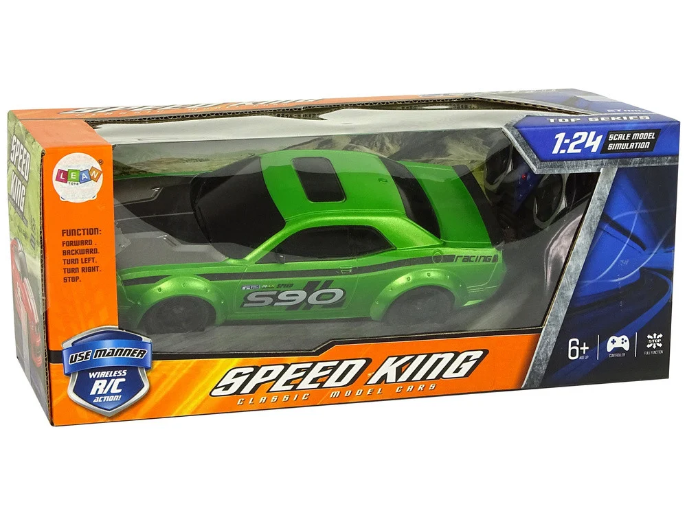 Sportski automobil na daljinsko upravljanje 1:24 Trkaći zeleni_7