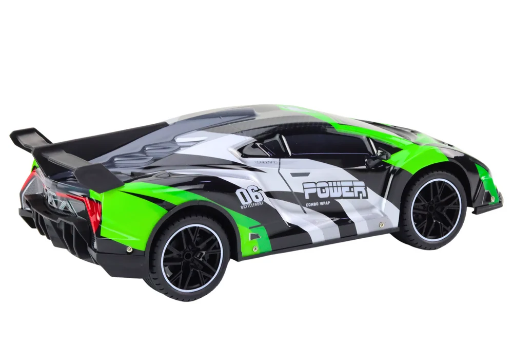 Sportski automobil na daljinsko upravljanje RC 1:10 25 km/h Svjetla zelena_3