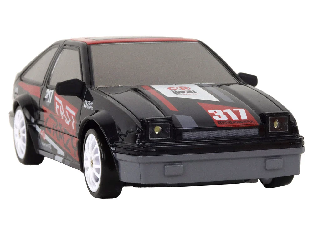 Sportski automobil na daljinsko upravljanje R/C 1:24 Crni zamjenjivi kotači_5