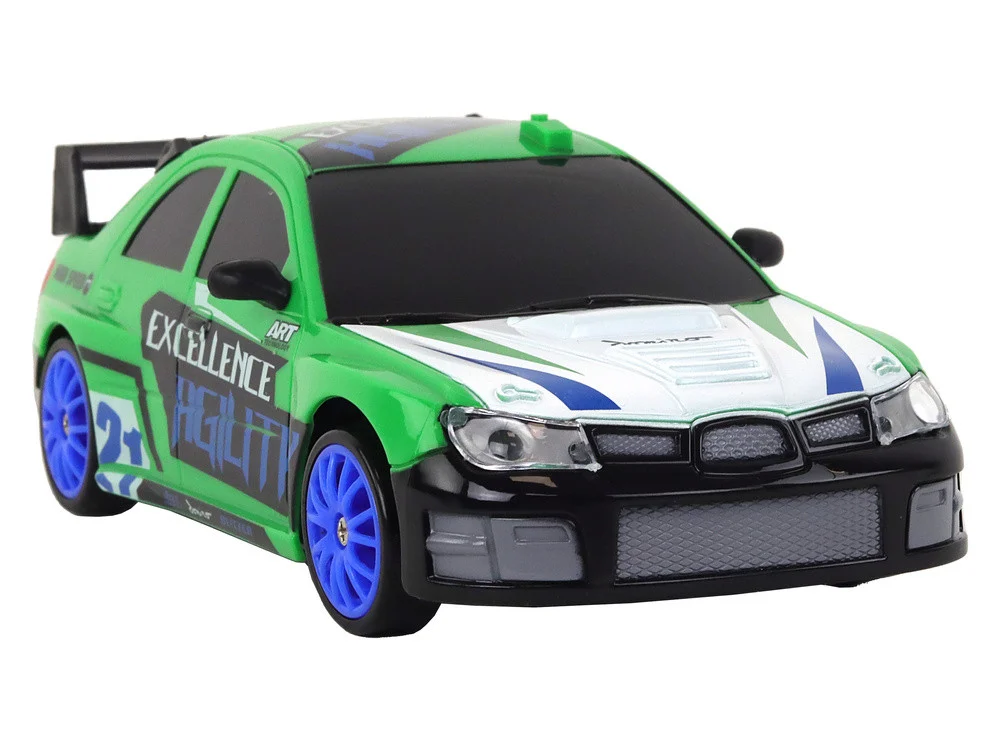Sportski automobil na daljinsko upravljanje R/C 1:24 Zeleni izmjenjivi kotači_5