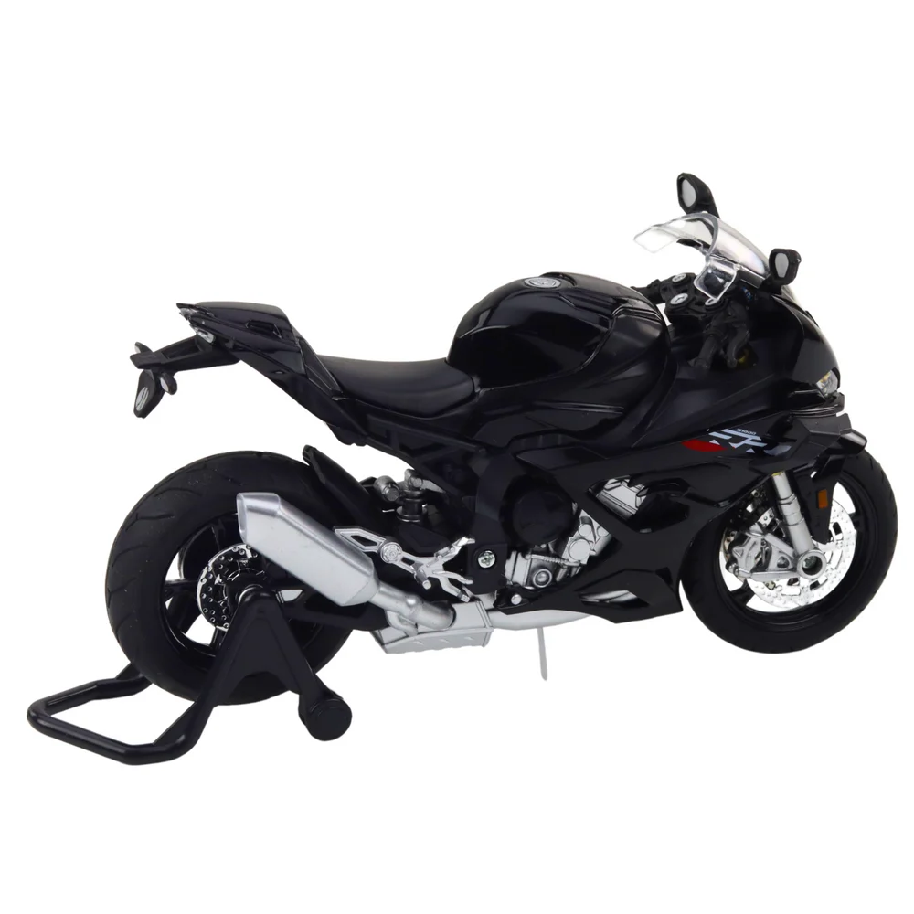 Sportski motocikl Metalna svjetla Zvuci Crno S1000 1:12_3