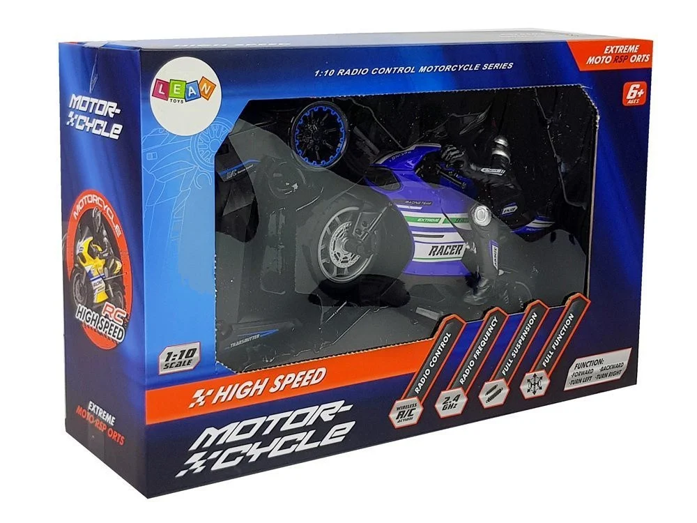 Sportski motocikl R/C 2.4G 1:10 domet 35 m, plavi_6