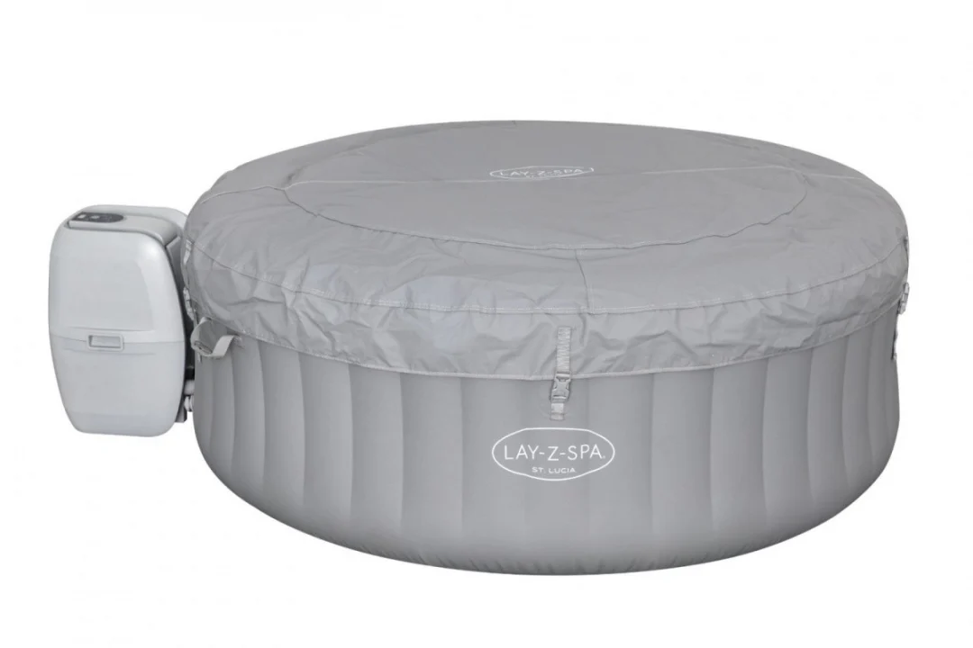 St. Lucia Lay-Z-Spa BESTWAY napuhavajuća hidromasažna kada za 3 osobe + pumpa + filter + navlaka_5