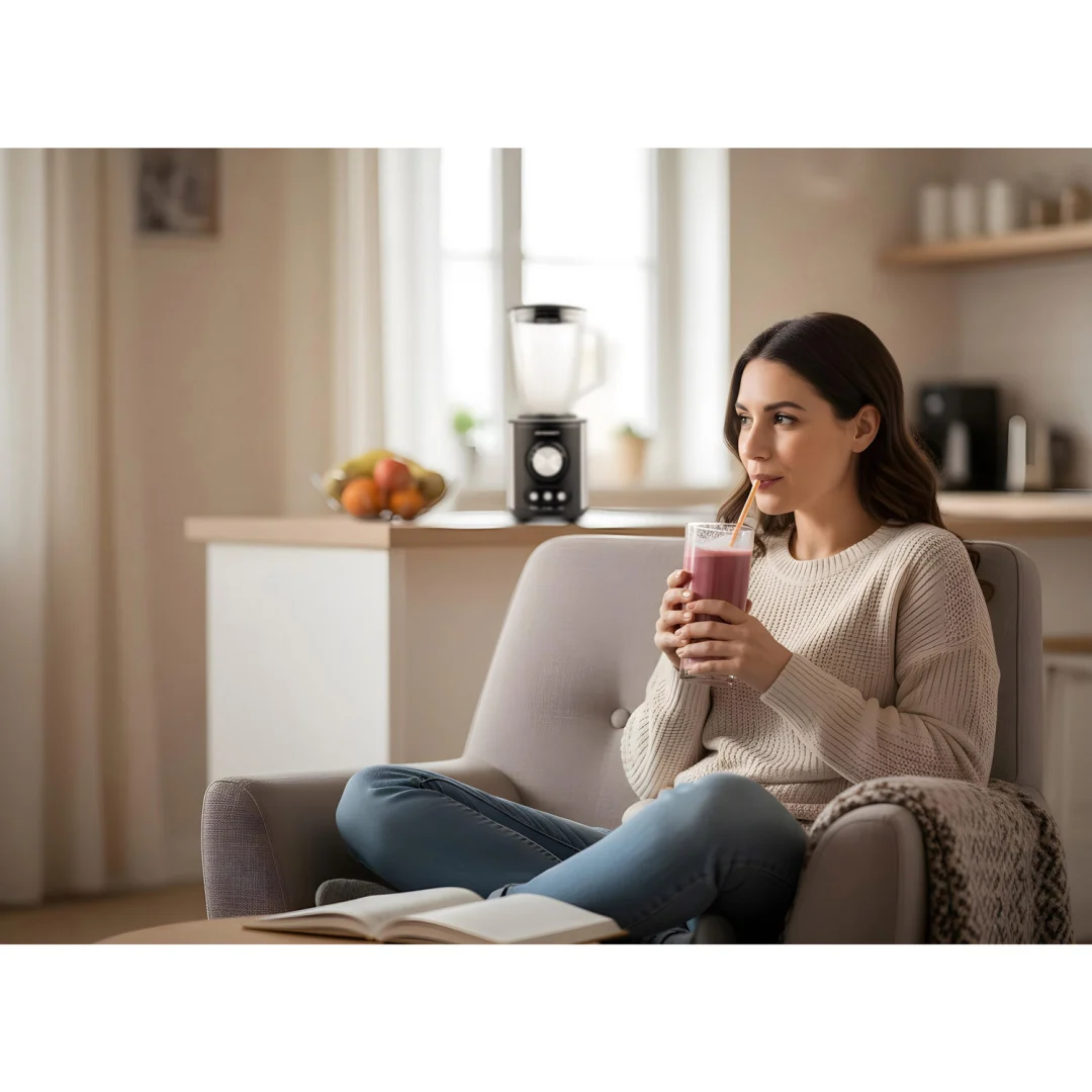 Stakleni blender za smoothieje, koktele, drobljenje leda, 1,5 l, 800 W, BD-751, Berdsen, crni_9