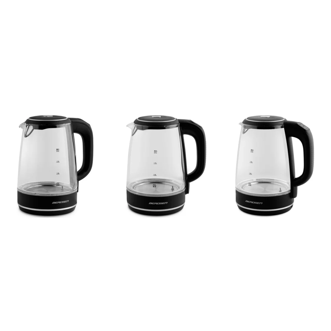 Stakleno kuhalo za vodu Berdsen BD-702, 2 l, crno_11