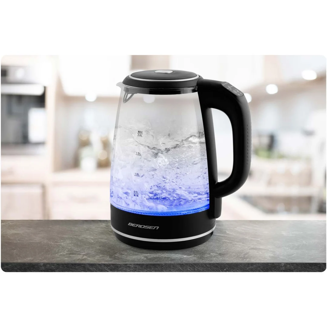 Stakleno kuhalo za vodu Berdsen BD-702, 2 l, crno_8