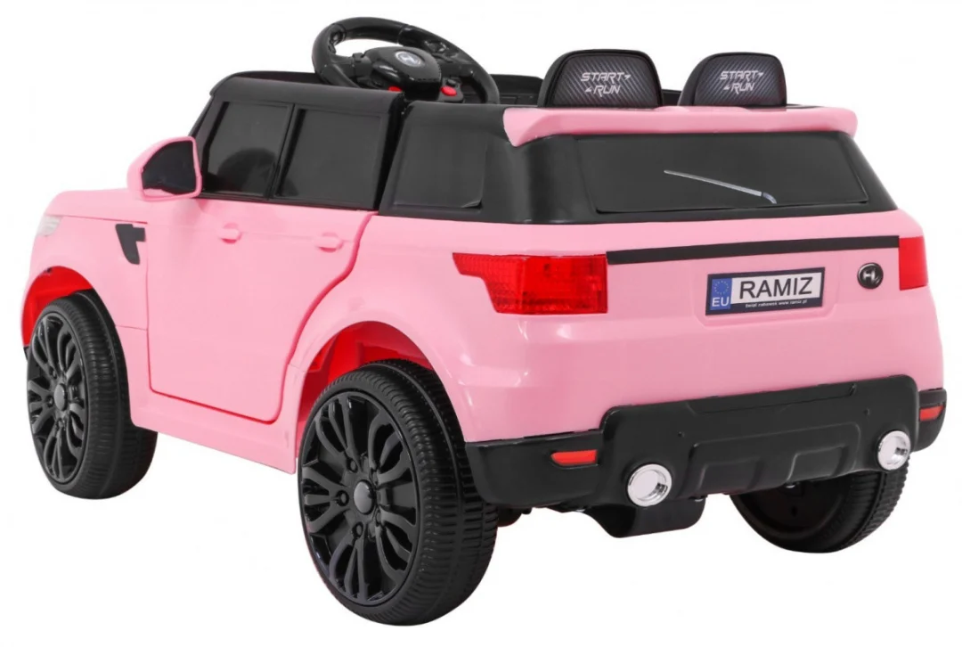 Start Run Automobil na baterije Rozi SUV + Daljinski upravljač + Sigurnosne značajke_5