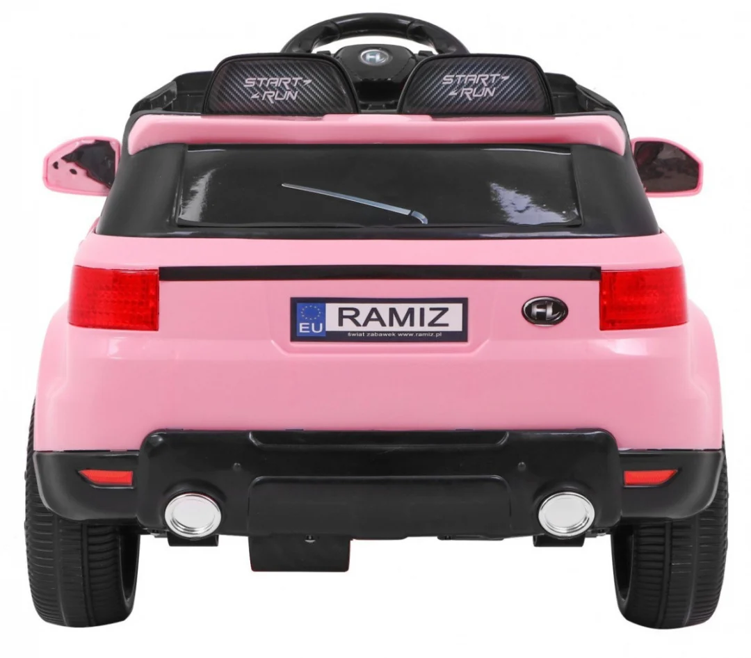 Start Run Automobil na baterije Rozi SUV + Daljinski upravljač + Sigurnosne značajke_6