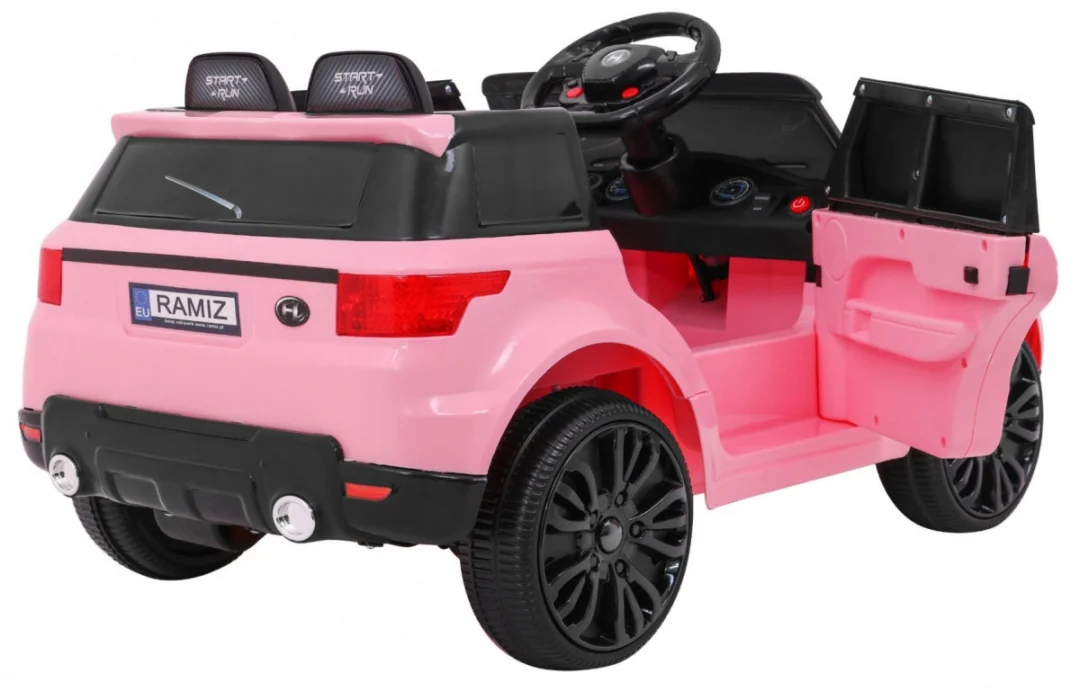 Start Run Automobil na baterije Rozi SUV + Daljinski upravljač + Sigurnosne značajke_8