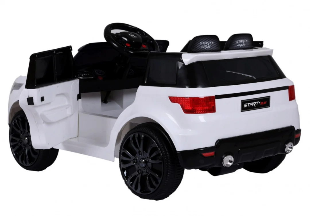 Start Run automobil na baterije, bijeli SUV + daljinski upravljač, bijela_7