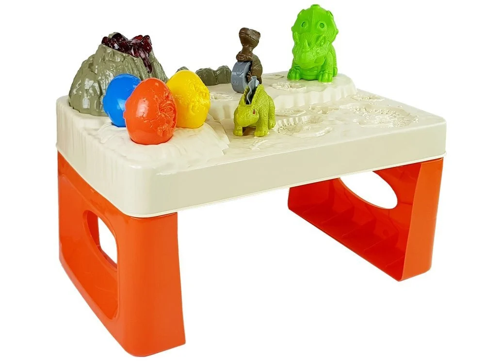 Stol za play dough s vulkanom i jajima dinosaura_2