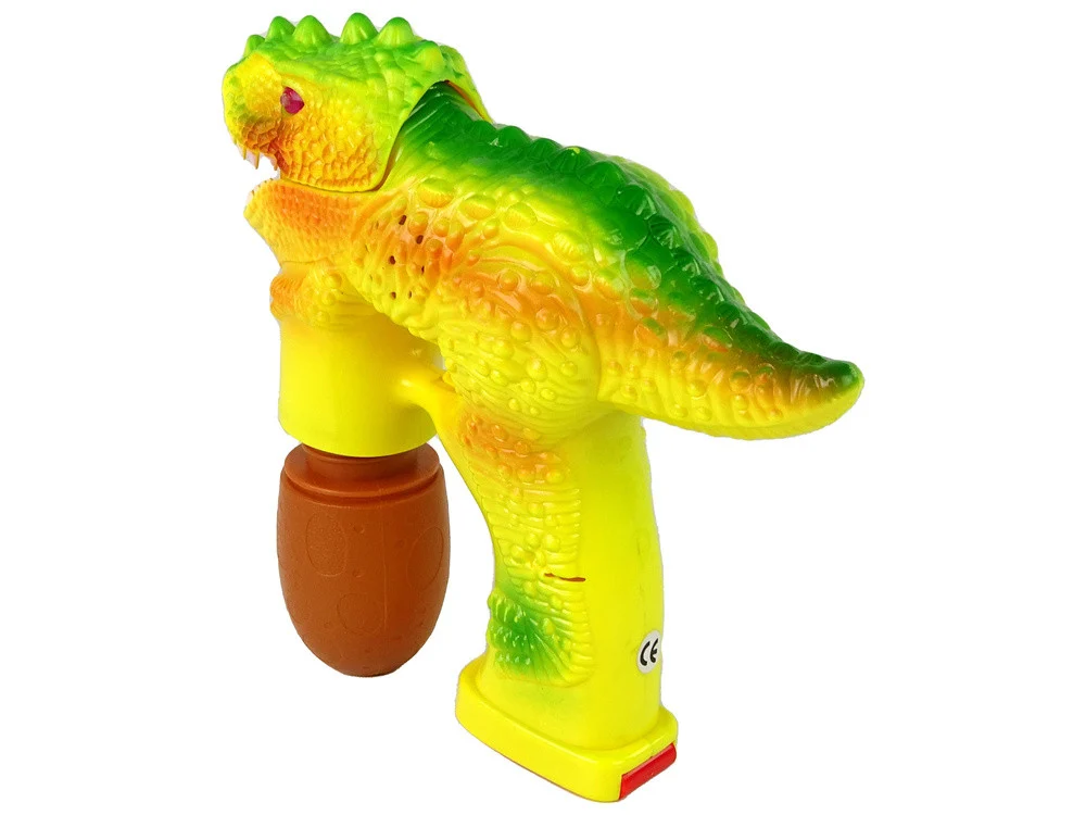 Stroj za mjehuriće dinosaur, žuti, 2 jaja tekućine_4