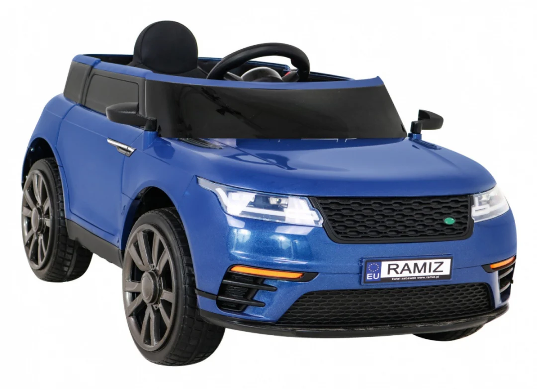 Super-S dječji automobil na baterije, plavi + daljinski upravljač + spori start + EVA kotači, plava_11