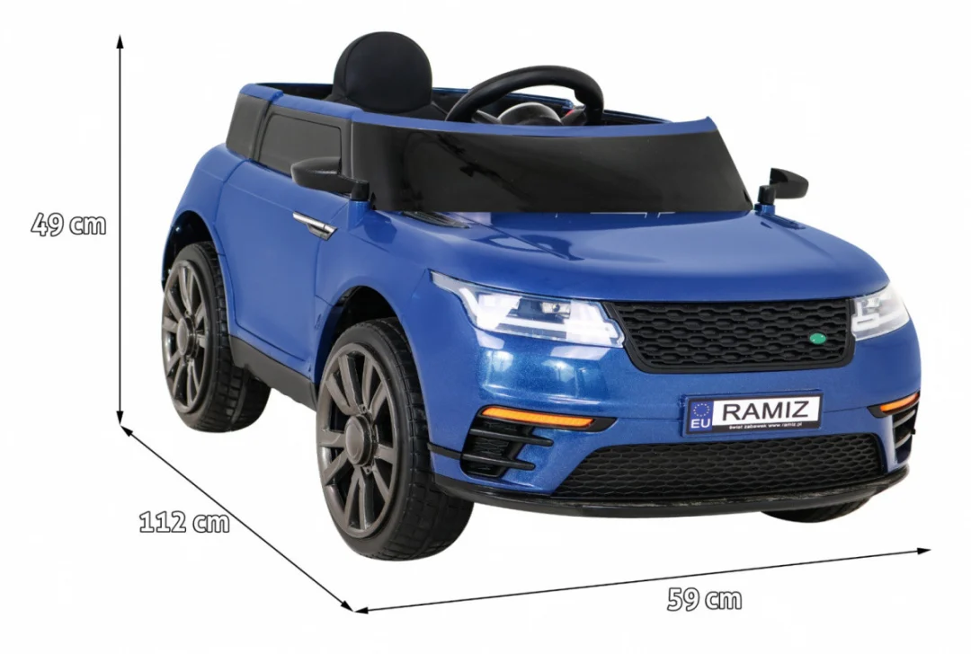 Super-S dječji automobil na baterije, plavi + daljinski upravljač + spori start + EVA kotači, plava_2