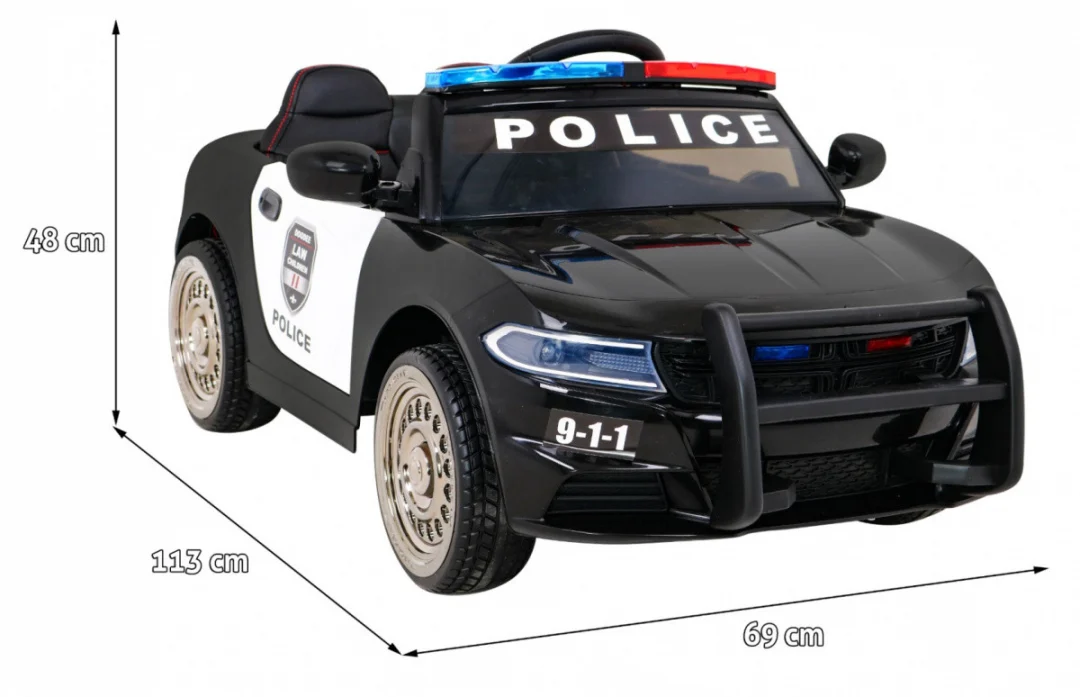 Super-policijsko vozilo, policijski automobil, crna_2