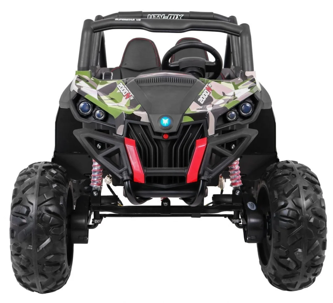 SuperStar Buggy za djecu Moro + MP4 + 4x4 pogon + Daljinski upravljač + Nosač za prtljagu, crna_3