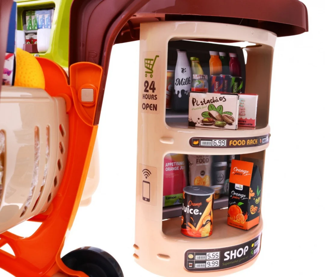 Supermarket set 65 dijelova s kolicima 3+_9