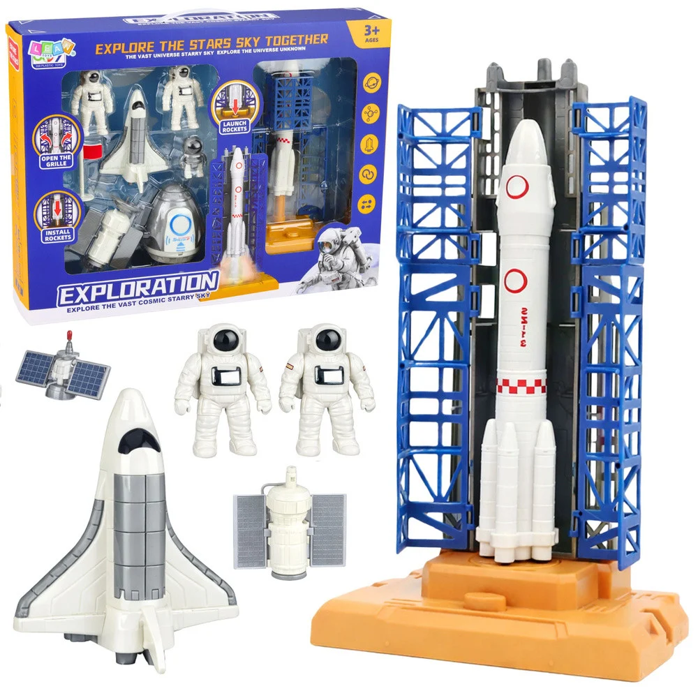 Svemirski set raketa lansirni toranj i šatl_1