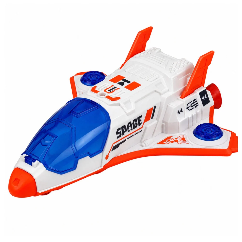 Svemirski set s raketom, šatlom, satelitom i astronautom_3