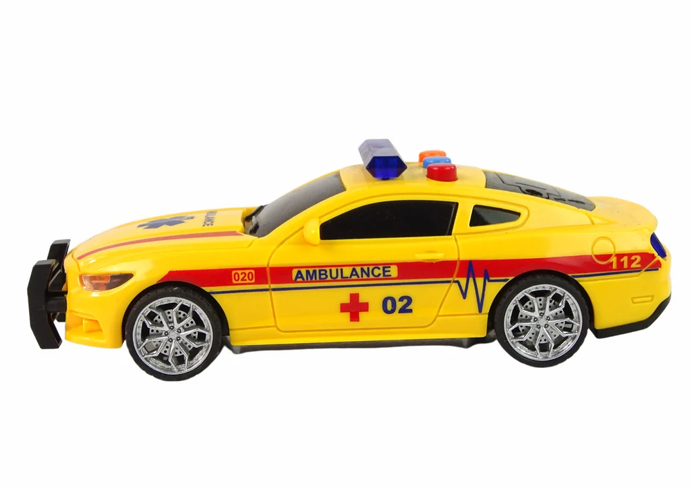 Svjetla hitne pomoći sportskog automobila zvuče žuto_2