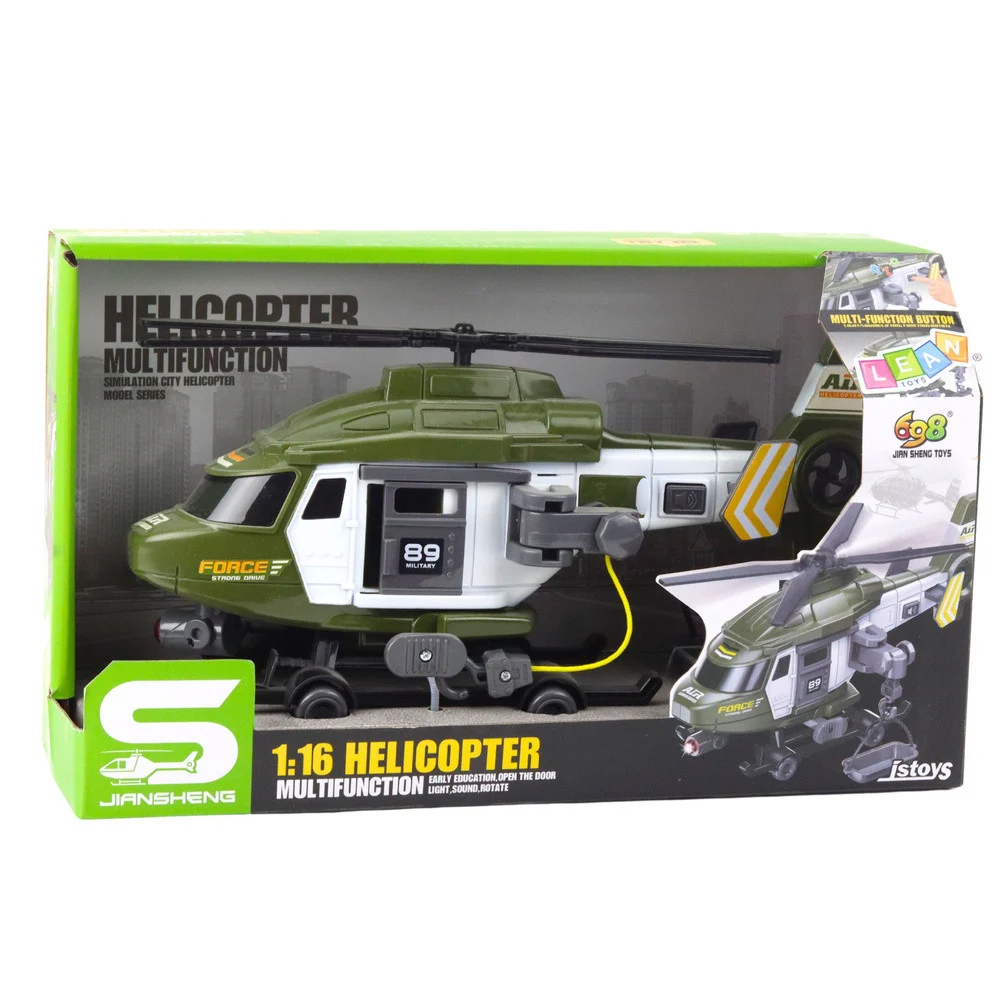 Svjetla i zvukovi nosila za kuke vojnog helikoptera, kaki 1:16_3