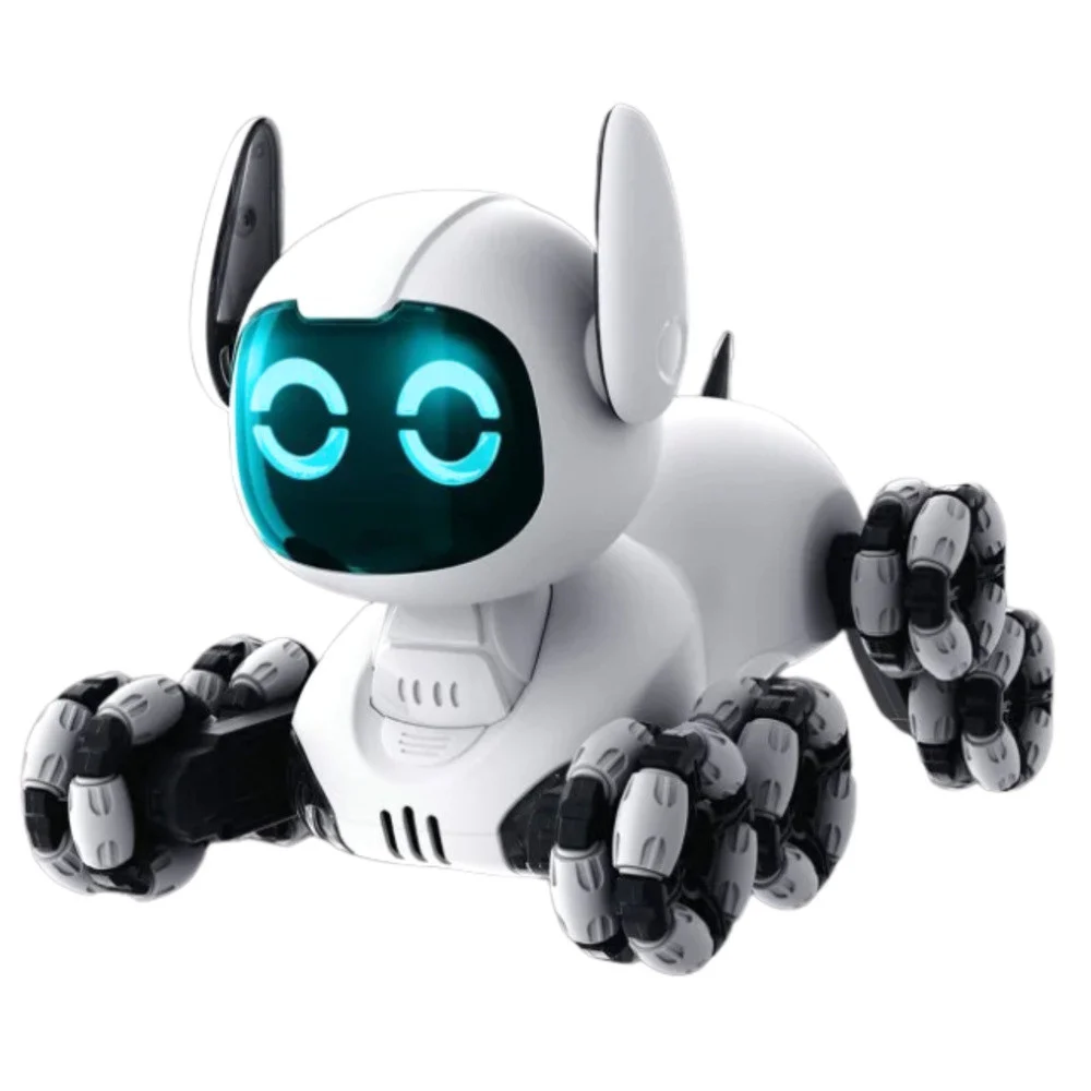 TOOBY robotski pas na daljinsko upravljanje, RC 360° svjetla, zvukovi, crno-bijelo_4