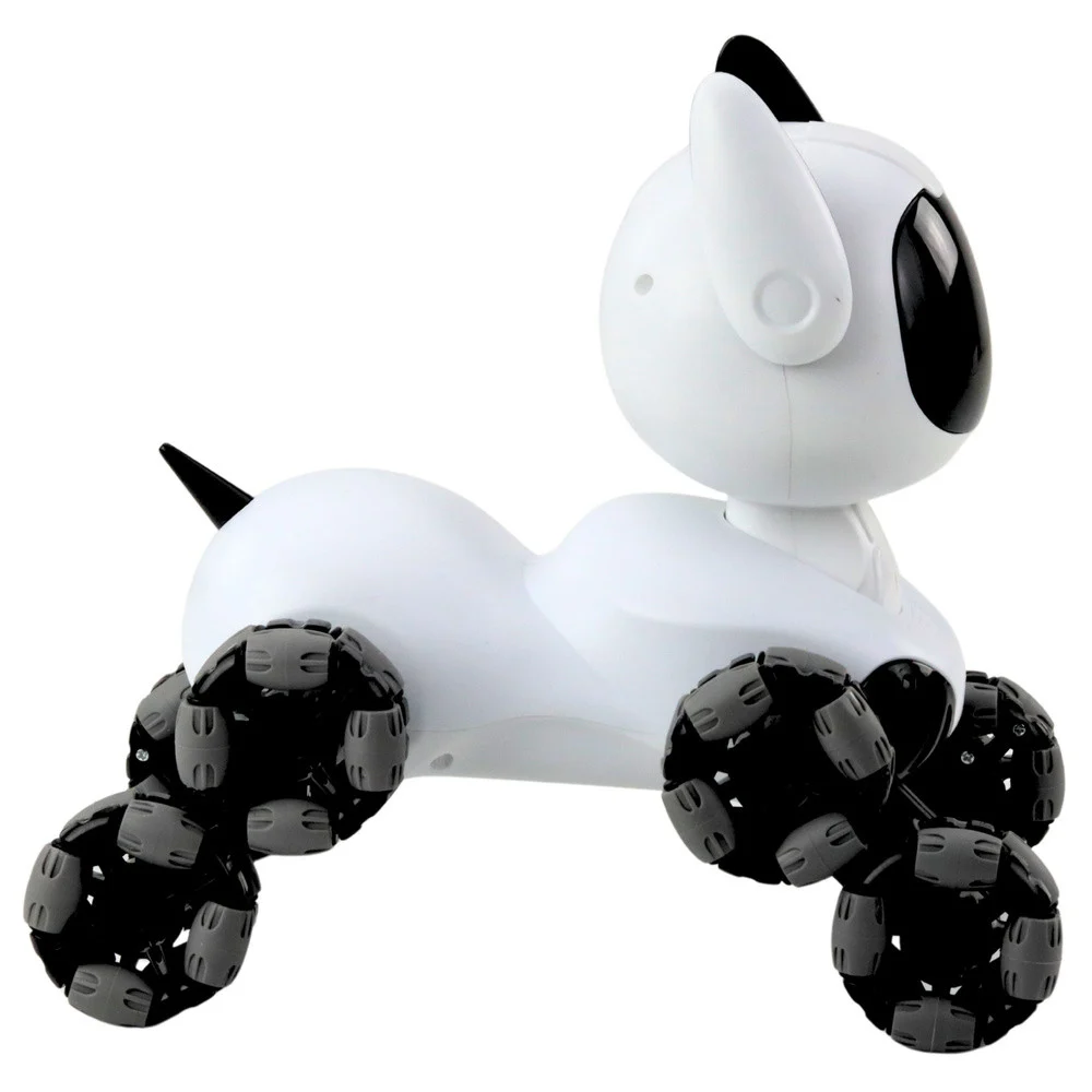 TOOBY robotski pas na daljinsko upravljanje, RC 360° svjetla, zvukovi, crno-bijelo_7