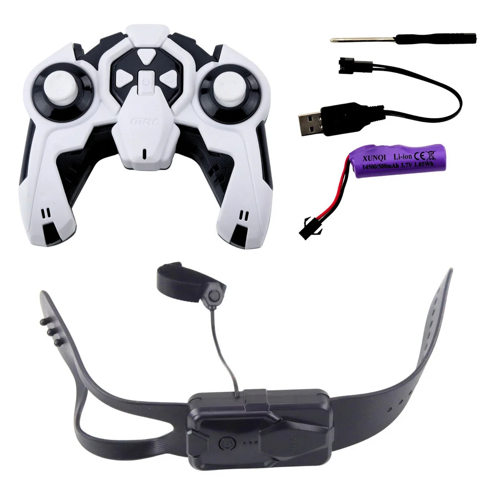 TOOBY robotski pas na daljinsko upravljanje, RC 360° svjetla, zvukovi, crno-bijelo_8