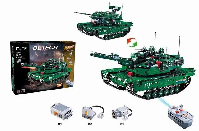 Tehničke kocke tenk R/C 2 u 1 1498 dijelova 8+_2