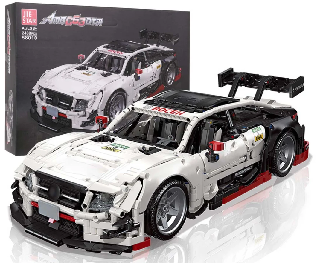 Tehnički set kockica: sportski automobil bijeli, 2489 dijelova_1
