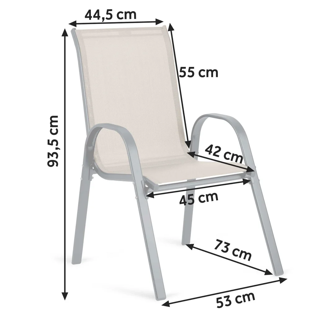 Tekstilne vrtne stolice Sofotel SO-980, set od 4 komada, siva, var. 298002-4_5