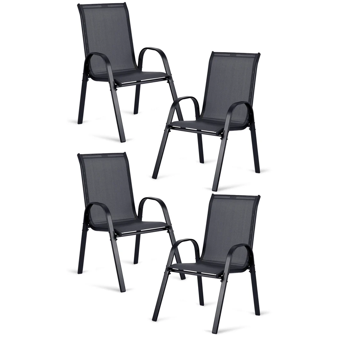 Tekstilne vrtne stolice Sofotel SO-980, set od 4 komada, siva_3