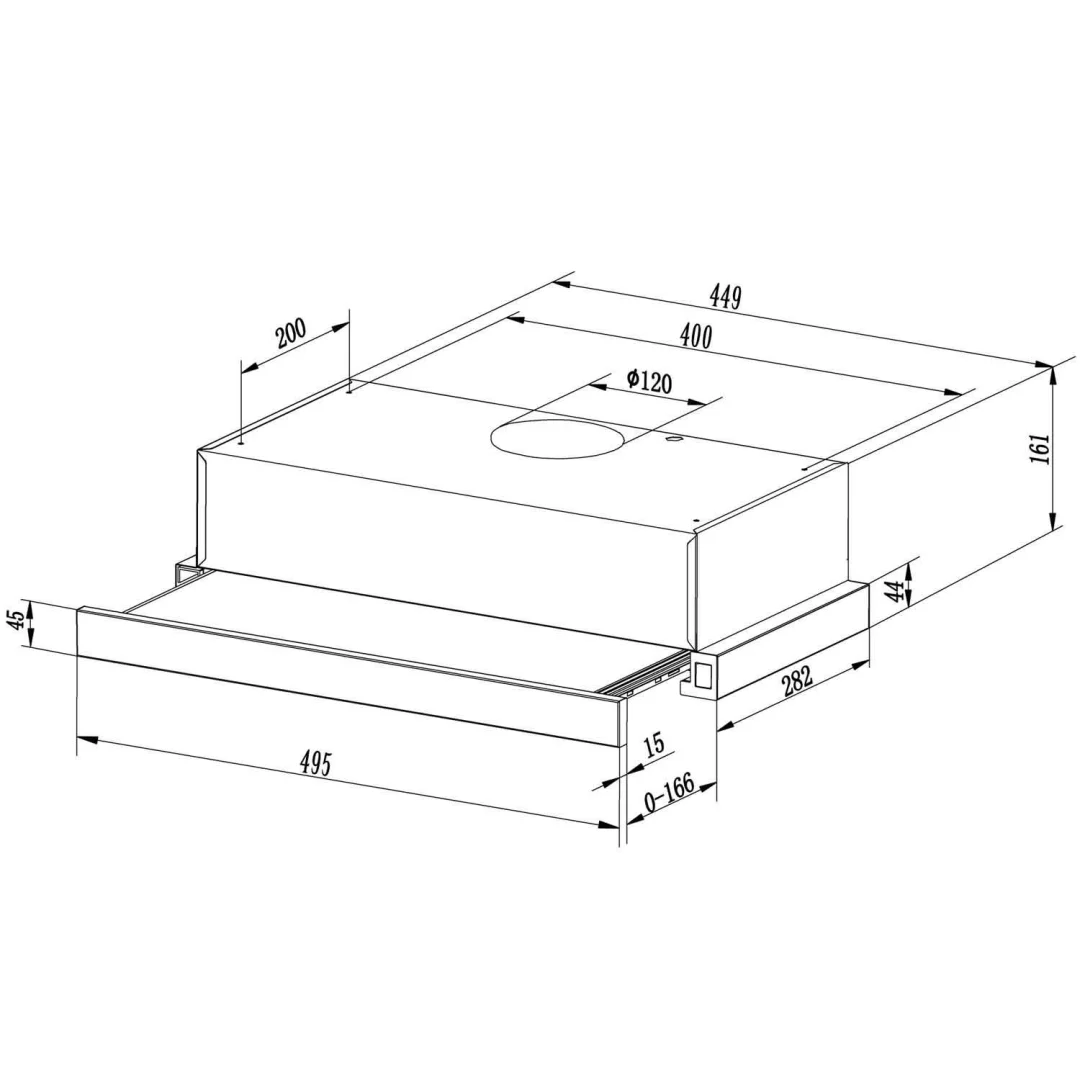 Teleskopska kuhinjska napa BT-233 50 cm inox_7