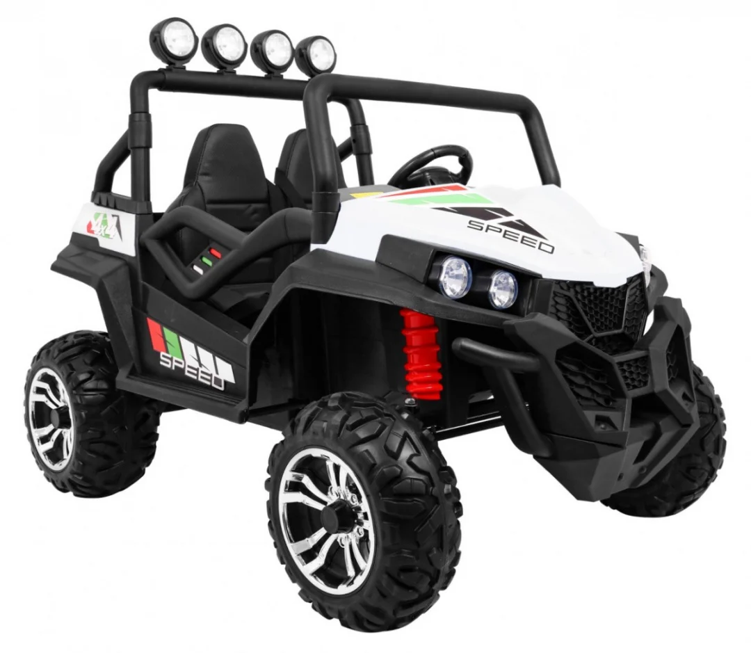 Terenski Grand Buggy Lift za djecu bijeli + 4x4 pogon + daljinski upravljač + nosač za, bijela_10