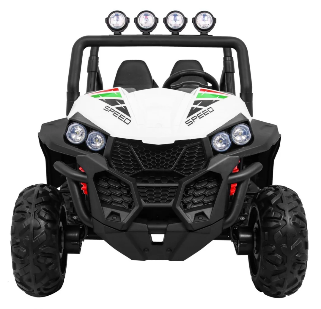 Terenski Grand Buggy Lift za djecu bijeli + 4x4 pogon + daljinski upravljač + nosač za, bijela_3