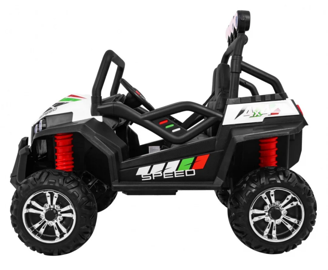 Terenski Grand Buggy Lift za djecu bijeli + 4x4 pogon + daljinski upravljač + nosač za, bijela_4