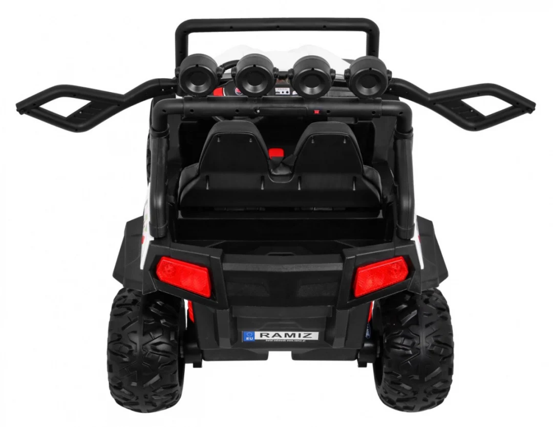 Terenski Grand Buggy Lift za djecu bijeli + 4x4 pogon + daljinski upravljač + nosač za, bijela_7