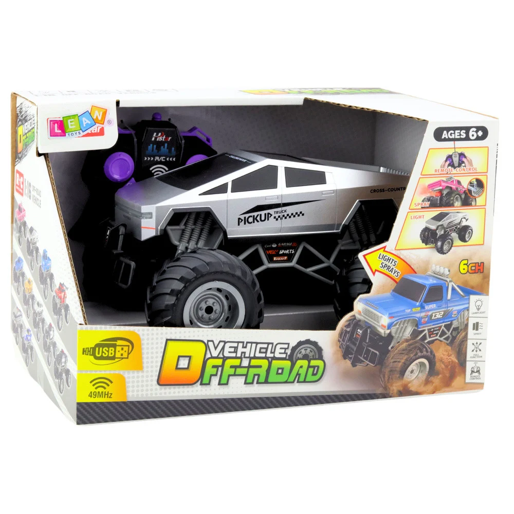 Terenski RC automobil na daljinsko upravljanje, srebrni 1:16_5