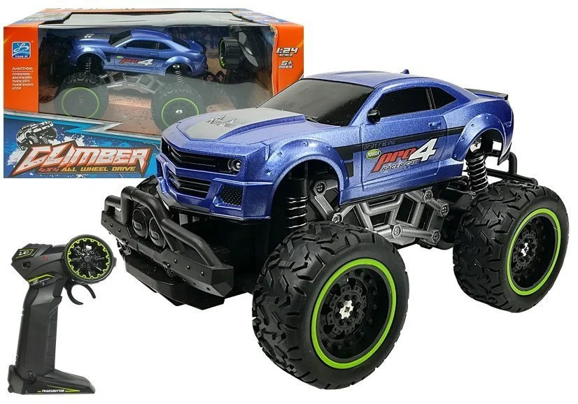 Terenski auto na daljinsko upravljanje, plavi, 1:24_1