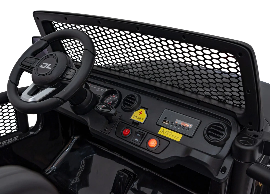 Terenski automobil OFF-ROAD 3.0 za djecu Crni + Daljinski upravljač + Sporo pokretanje, crna_10