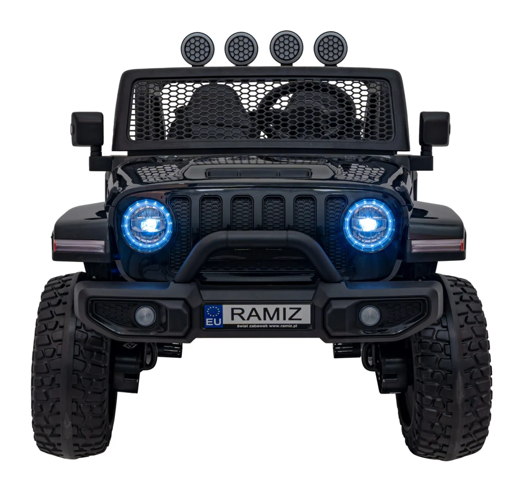 Terenski automobil OFF-ROAD 3.0 za djecu Crni + Daljinski upravljač + Sporo pokretanje, crna_4