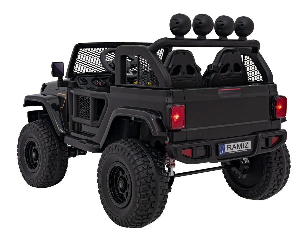 Terenski automobil OFF-ROAD 3.0 za djecu Crni + Daljinski upravljač + Sporo pokretanje, crna_6