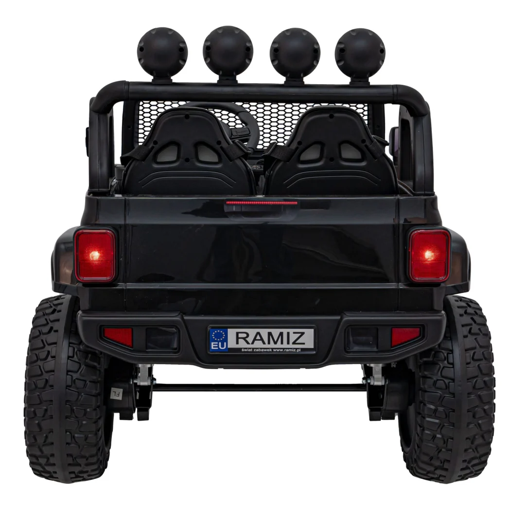 Terenski automobil OFF-ROAD 3.0 za djecu Crni + Daljinski upravljač + Sporo pokretanje, crna_7