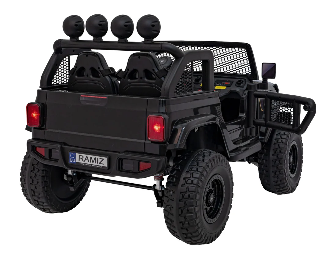 Terenski automobil OFF-ROAD 3.0 za djecu Crni + Daljinski upravljač + Sporo pokretanje, crna_8
